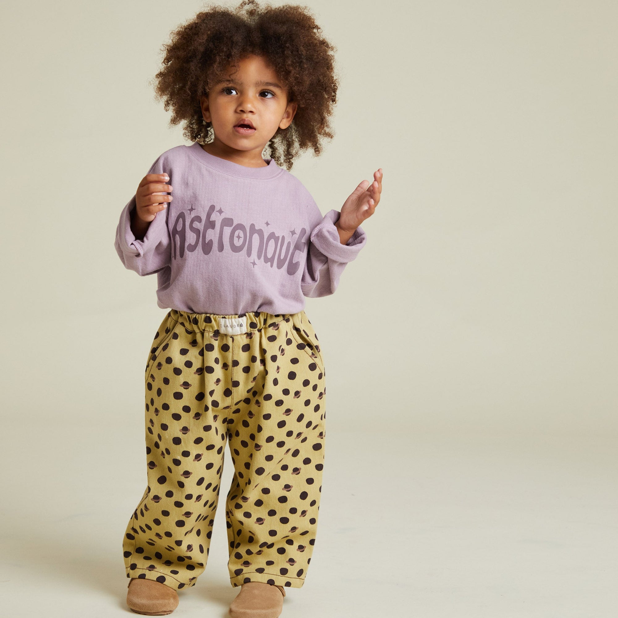 Lowe Honey Polkadot Saturn Print Trouser